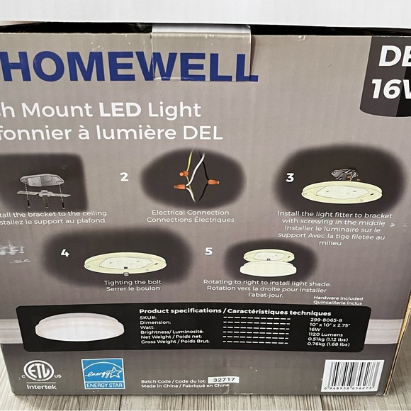 Homewell Flush Mount LED Light 10” Model #SP5627 - Picture 6 of 7